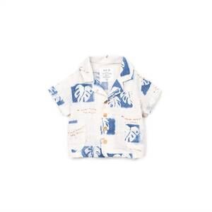 NEW PLAY UP boys baby printed woven shirt in white